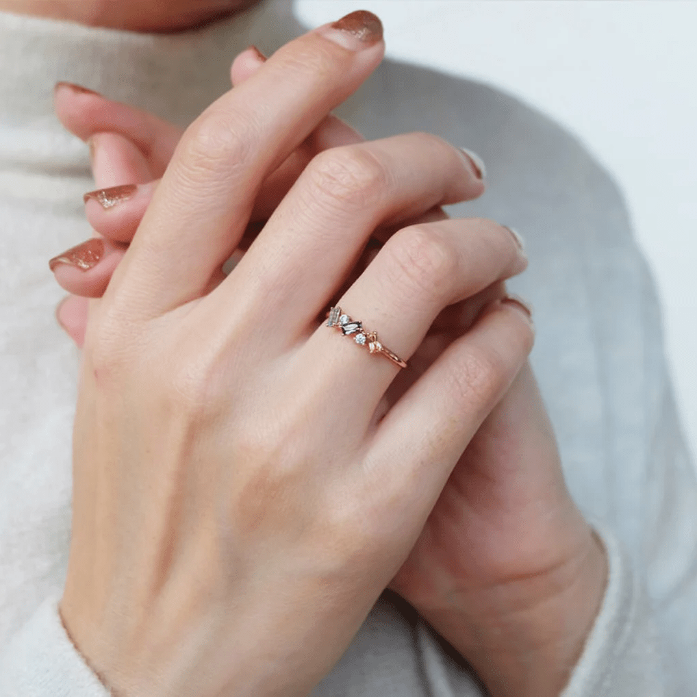 Triple Birthstone Ring Joan - SOVATS