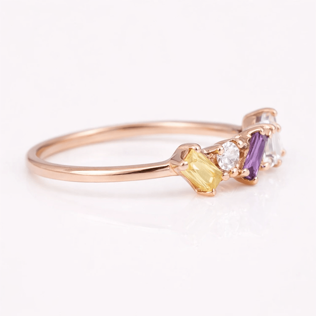 Triple Birthstone Ring Joan - SOVATS