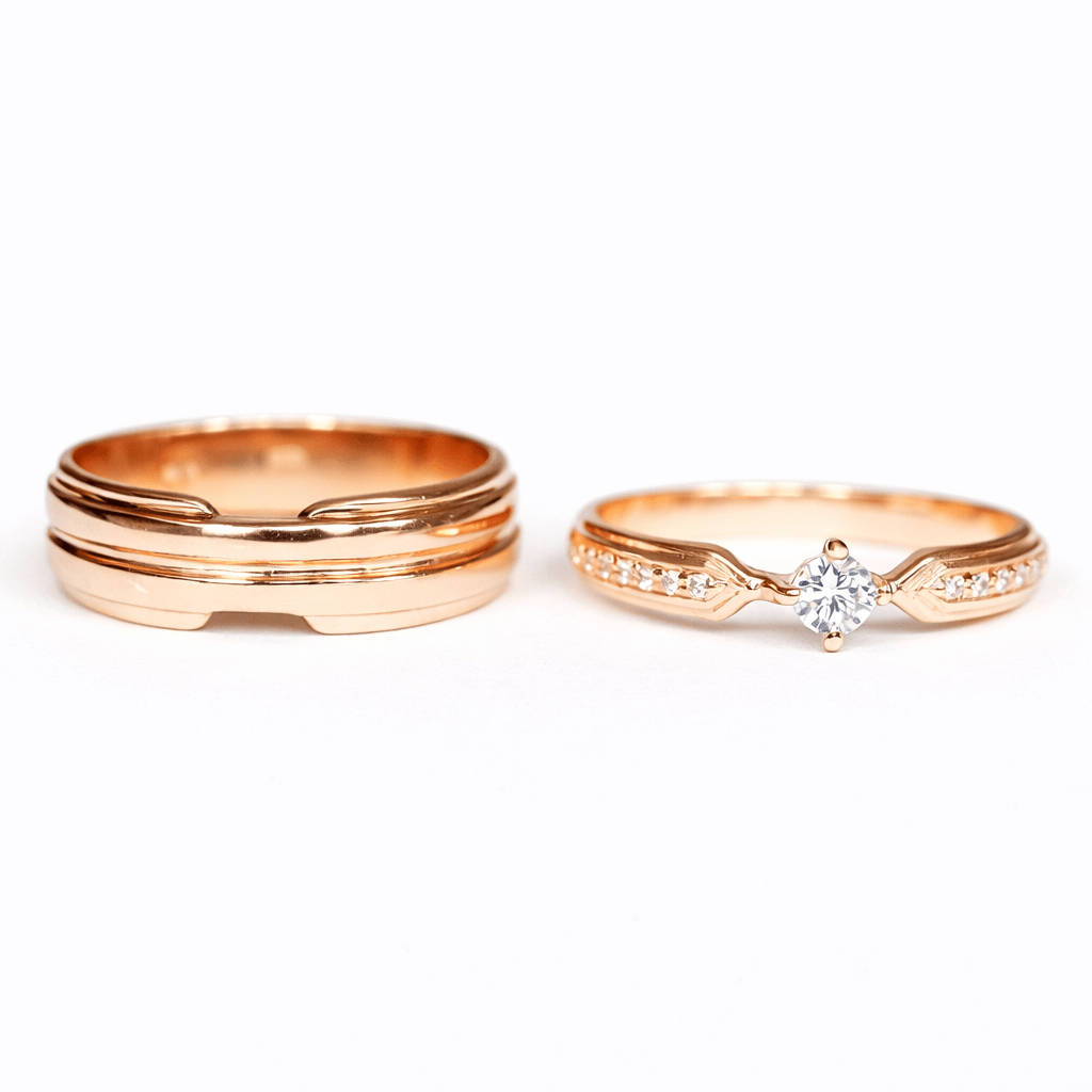 Wedding Diamond Ring Set Samira - SOVATS
