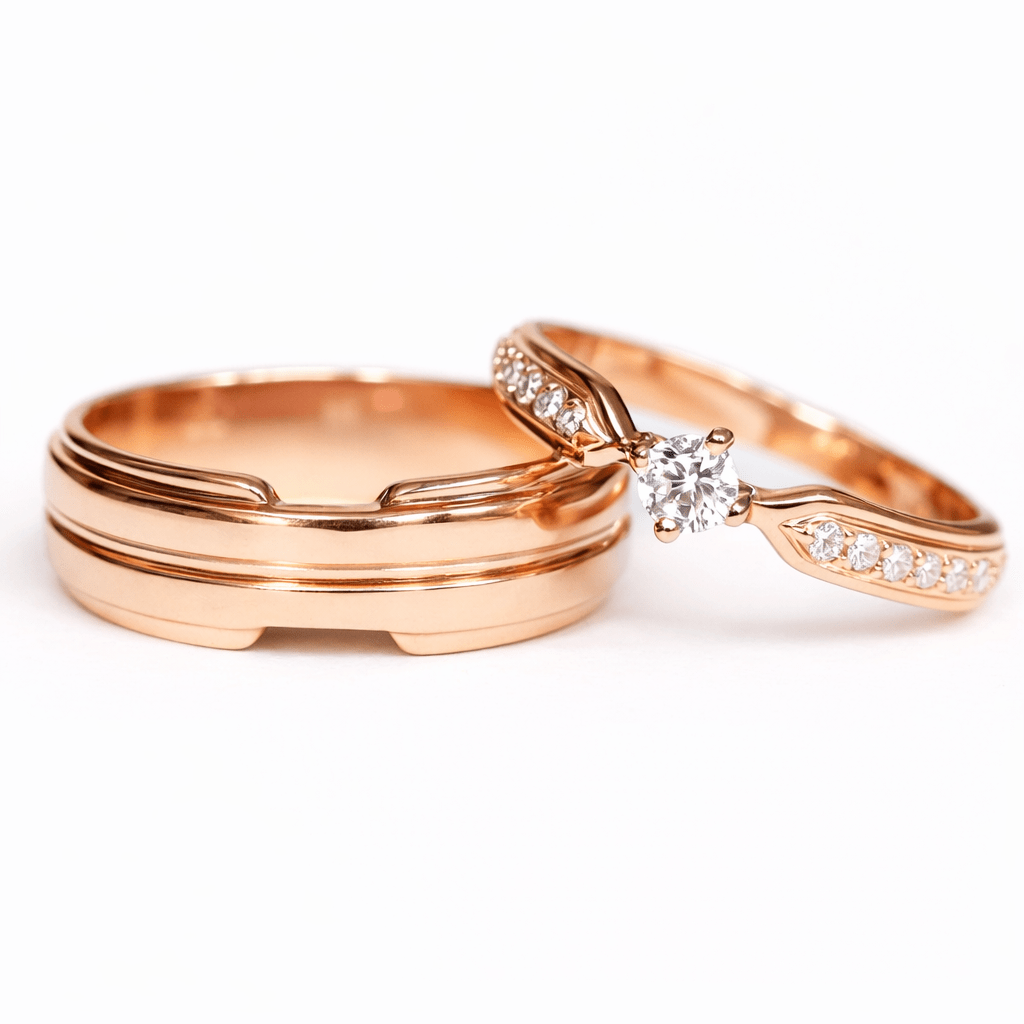 Wedding Diamond Ring Set Samira - SOVATS