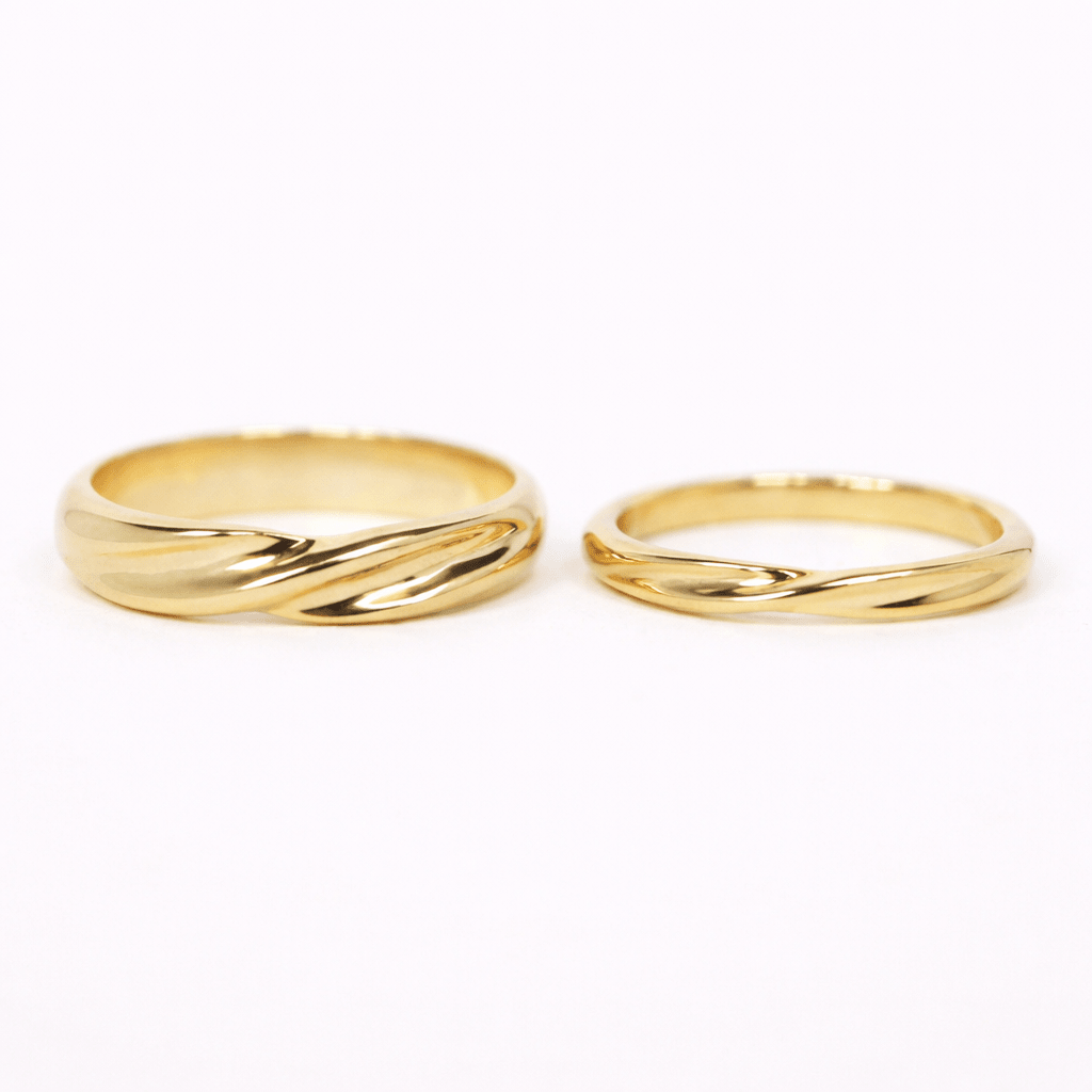Wedding Gold Ring Set Dagrun - SOVATS