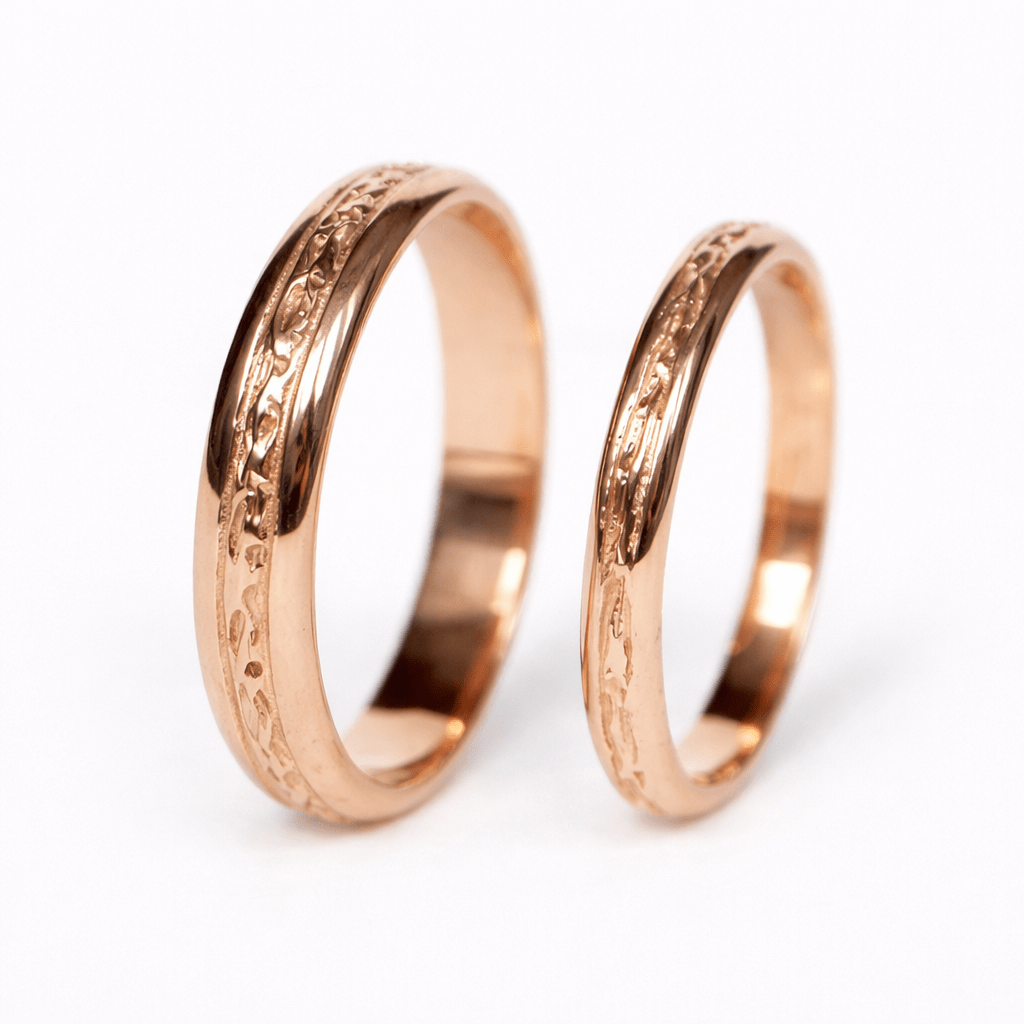 Wedding Gold Ring Set Ivonne - SOVATS