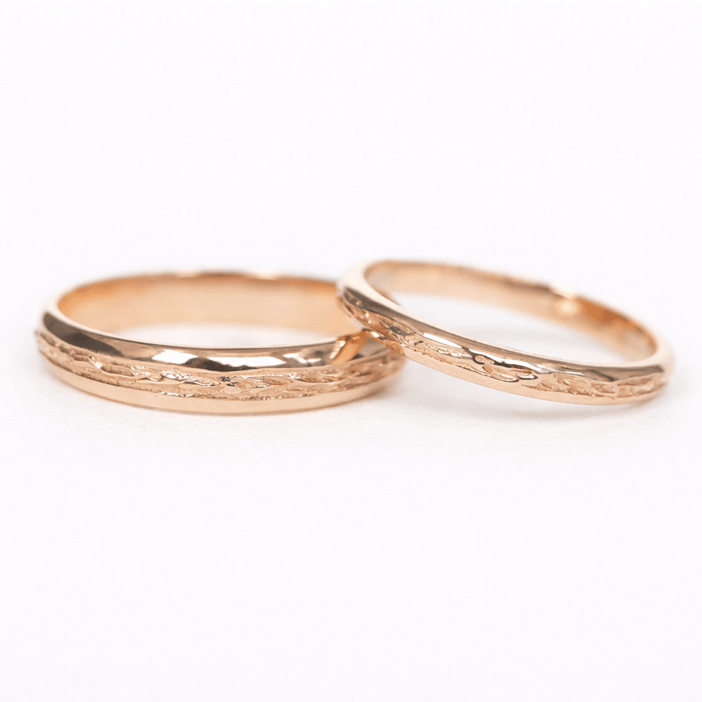 Wedding Gold Ring Set Ivonne - SOVATS