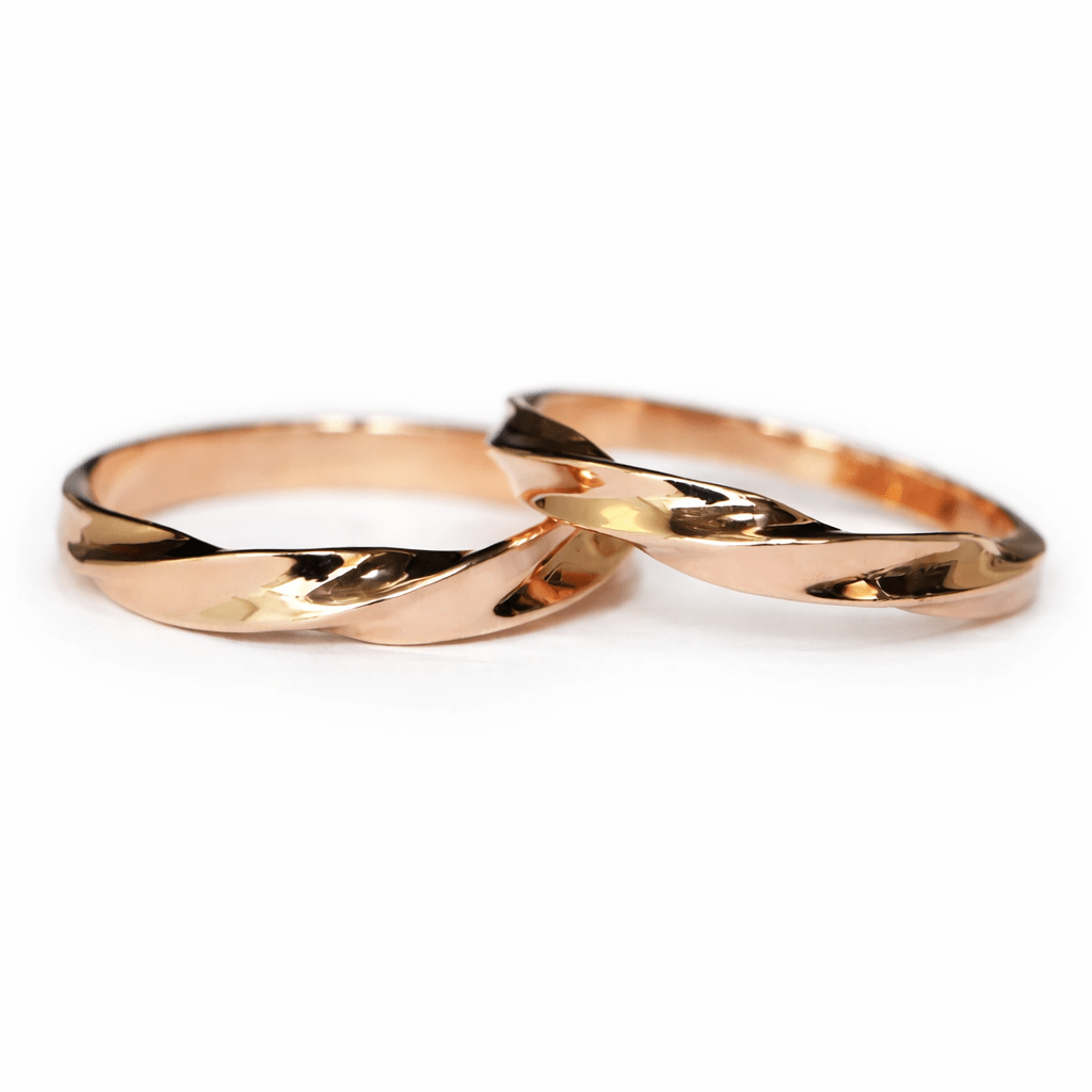 Wedding Gold Ring Set Noor - SOVATS