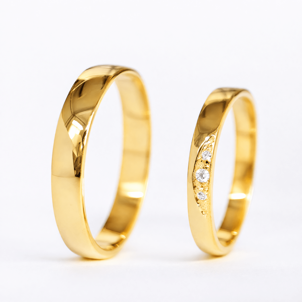 Wedding Gold Ring Set Shavon - SOVATS