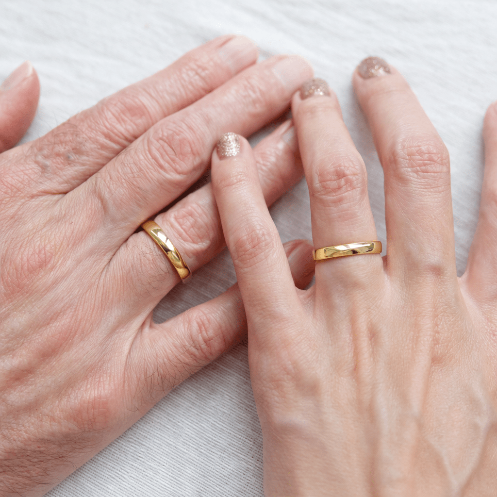 Wedding Gold Ring Set Tora - SOVATS
