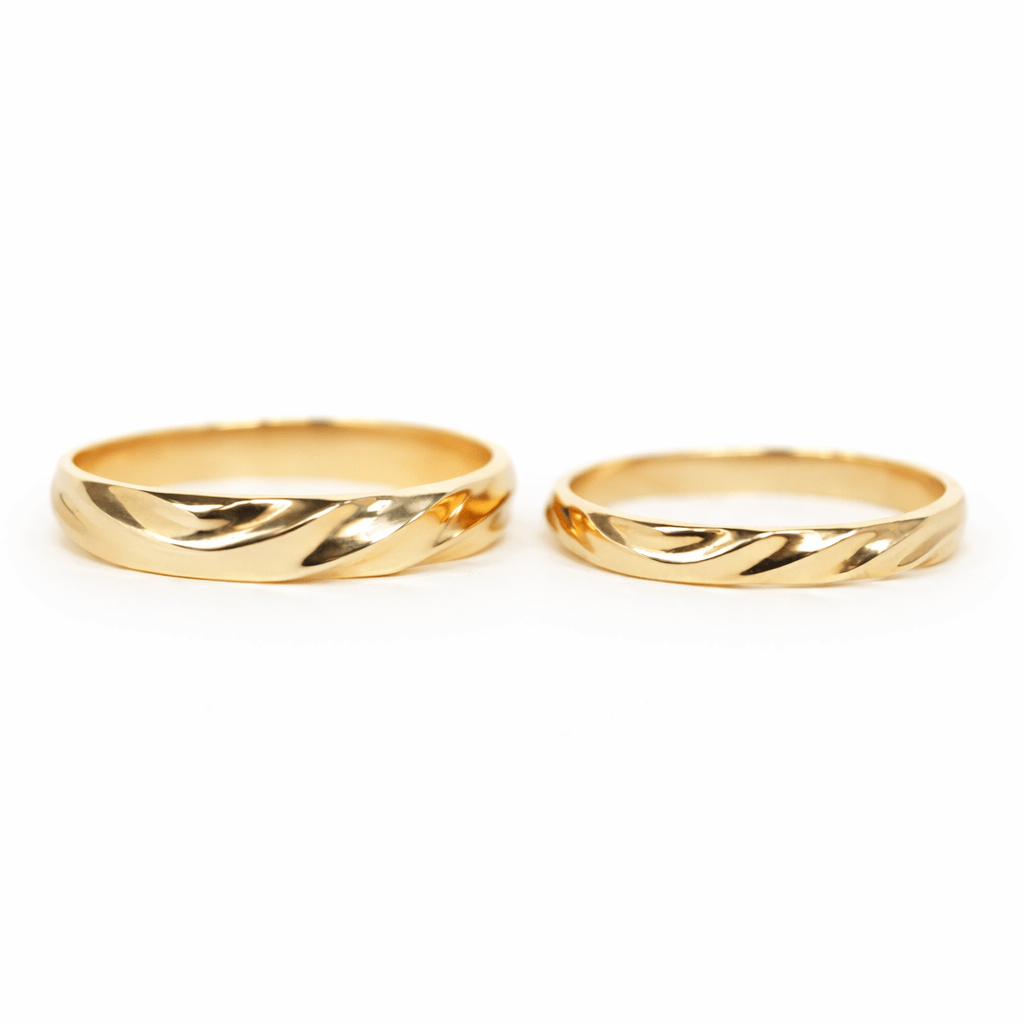 Wedding Gold Ring Set Wharda - SOVATS