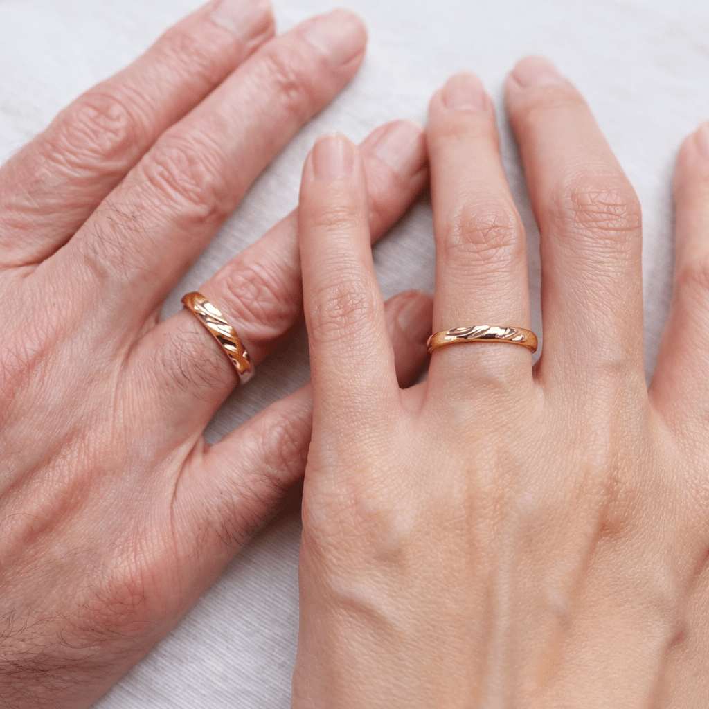 Wedding Gold Ring Set Wharda - SOVATS