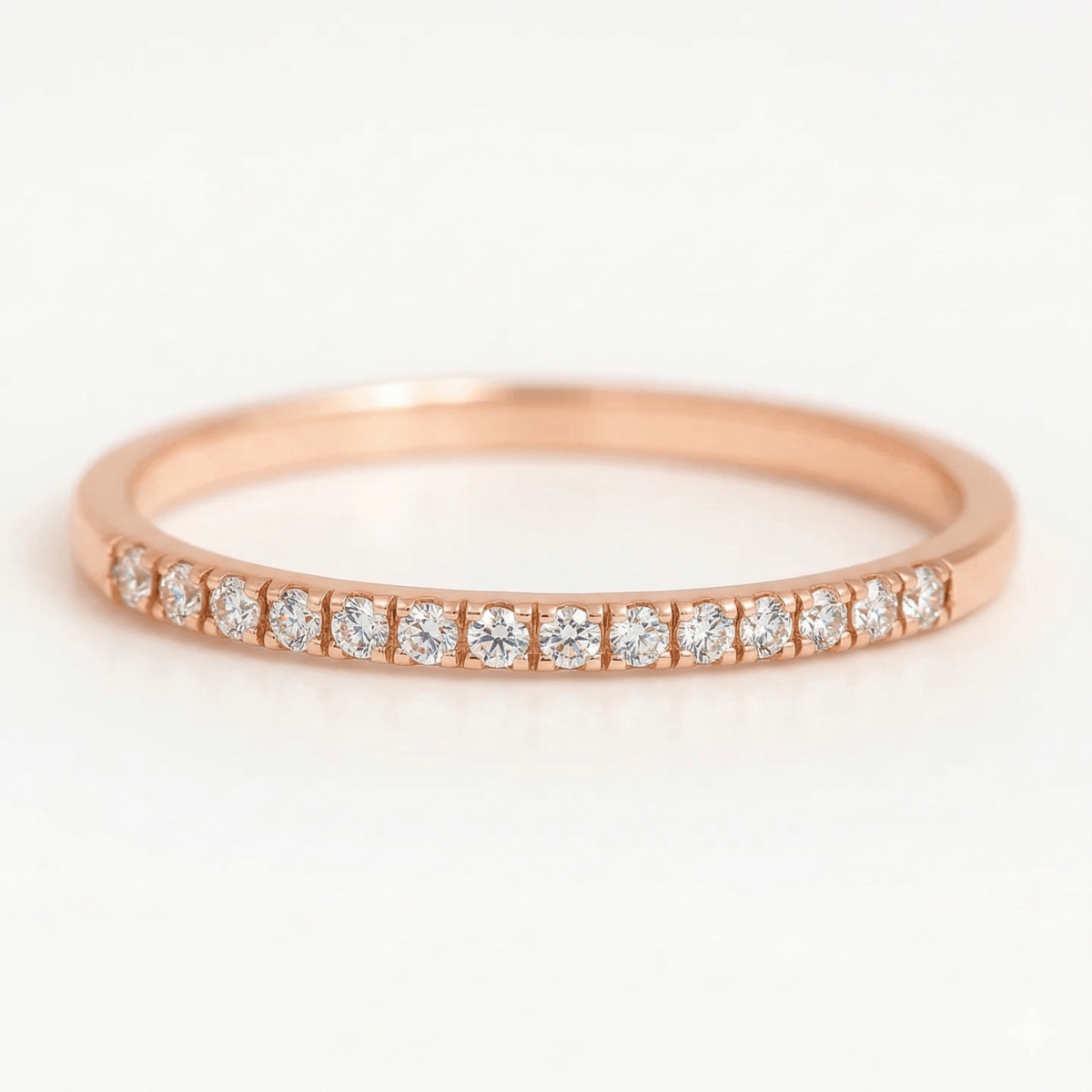 White Diamond Half Eternity Ring Maryam - SOVATS