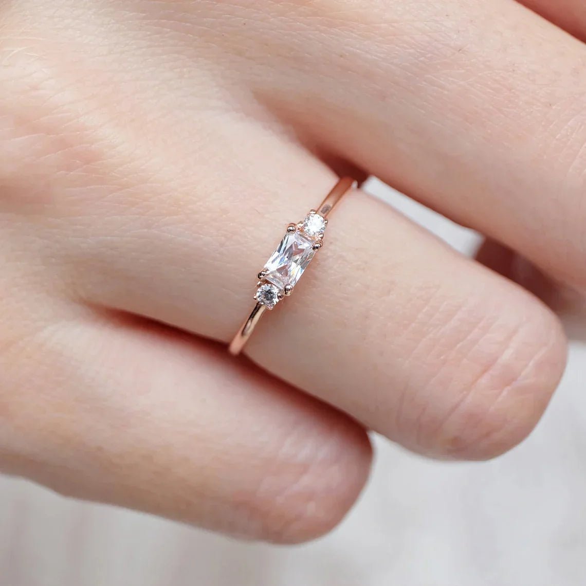 White Topaz Diamond Ring Lucian - SOVATS