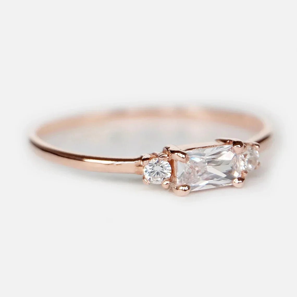 White Topaz Diamond Ring Lucian - SOVATS
