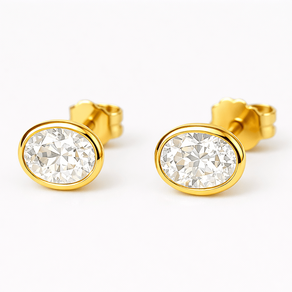 White Topaz Earrings Nina - SOVATS