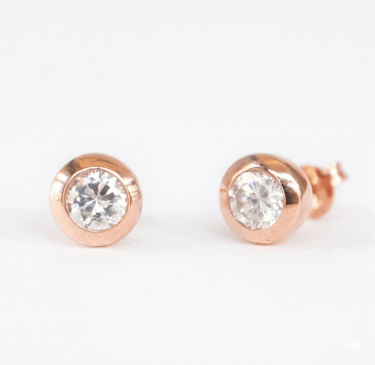 White Topaz Gold Earrings Amayeta - SOVATS
