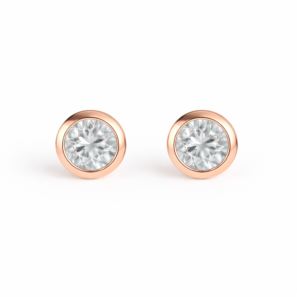 White Topaz Gold Earrings Amayeta - SOVATS