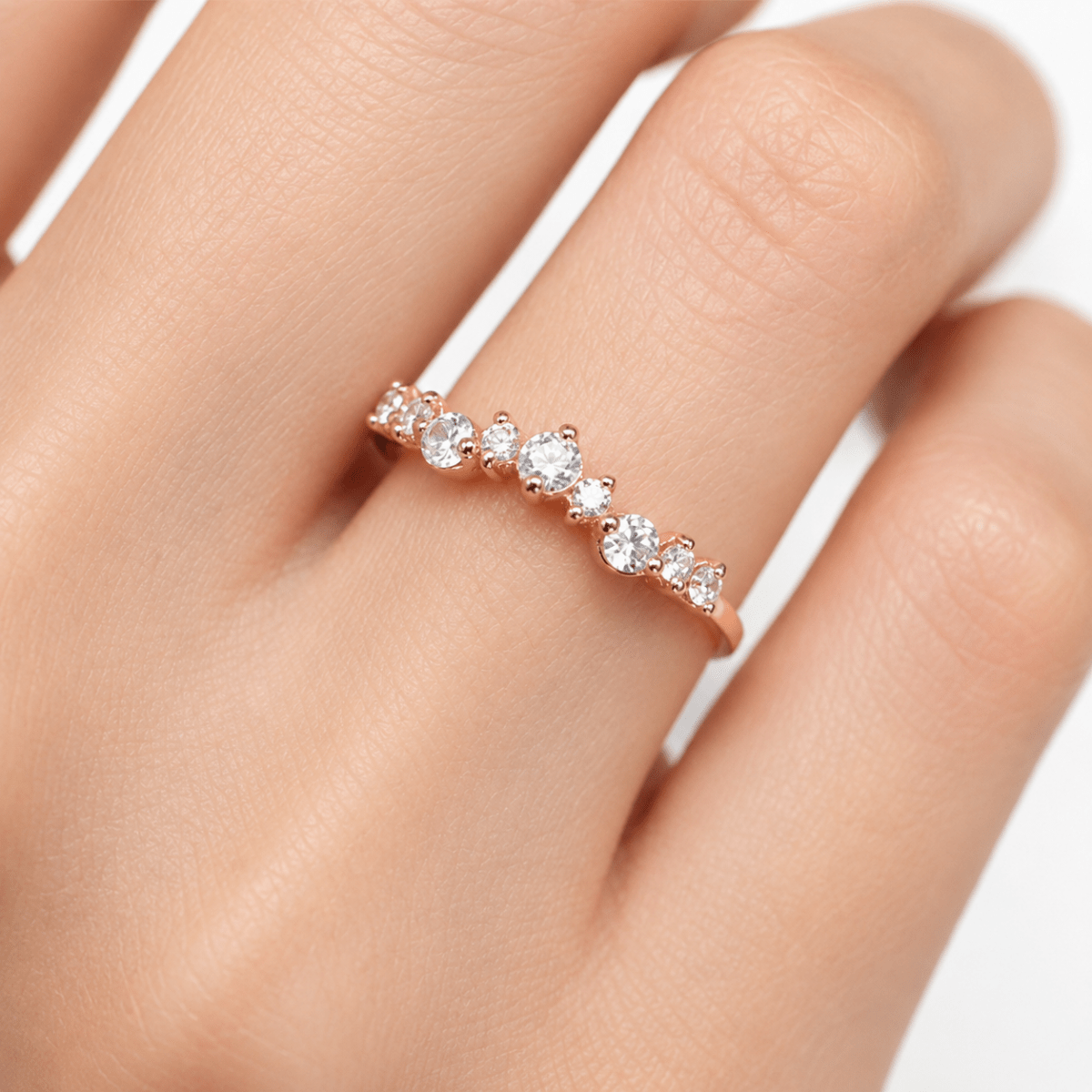 White Topaz Gold Ring Taliyah - SOVATS