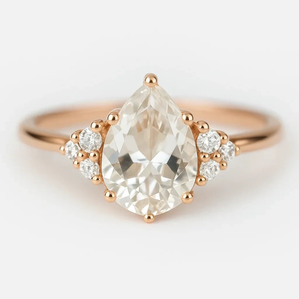 White Topaz Ring Chandra - SOVATS