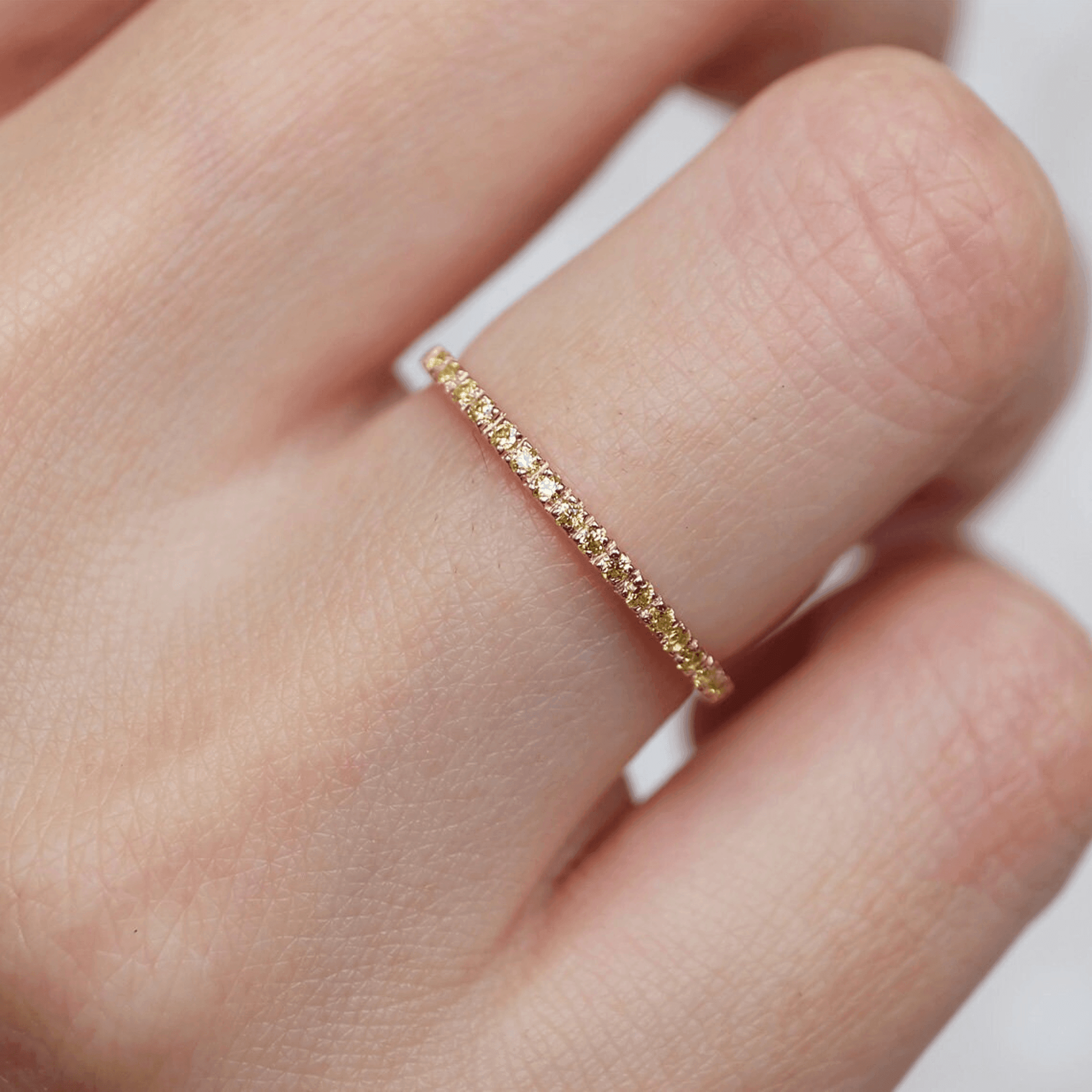 Yellow Diamond Half Eternity Ring Jasmin - SOVATS