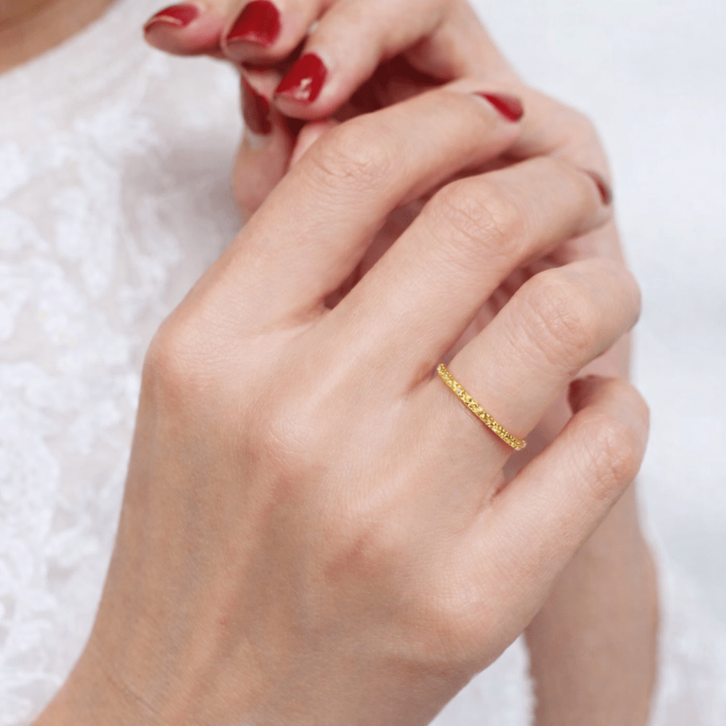 Yellow Diamond Half Eternity Ring Maryam - SOVATS