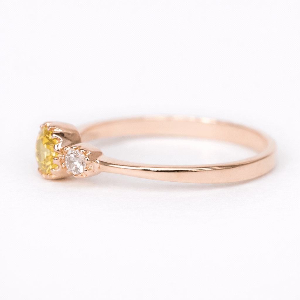Yellow Sapphire Diamond Ring Samira - SOVATS
