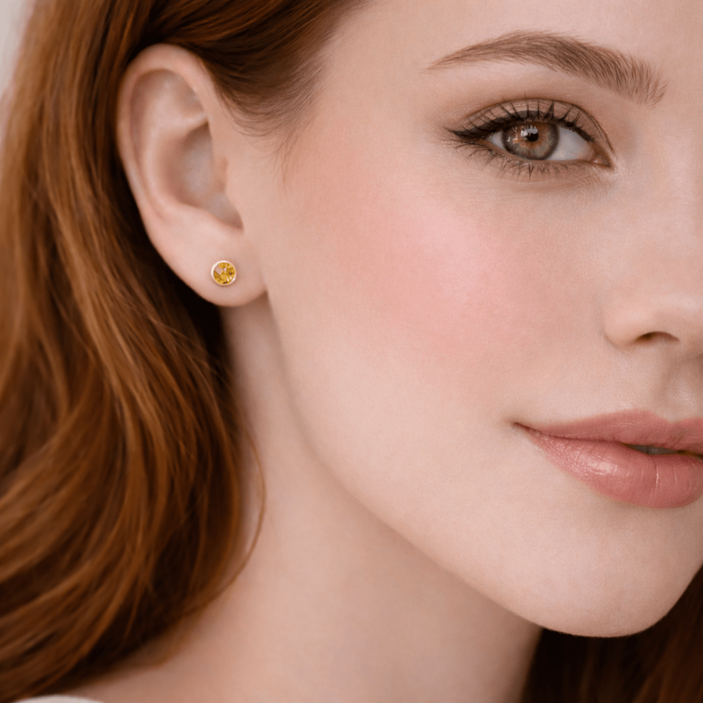 Yellow Sapphire Earrings Edda - SOVATS