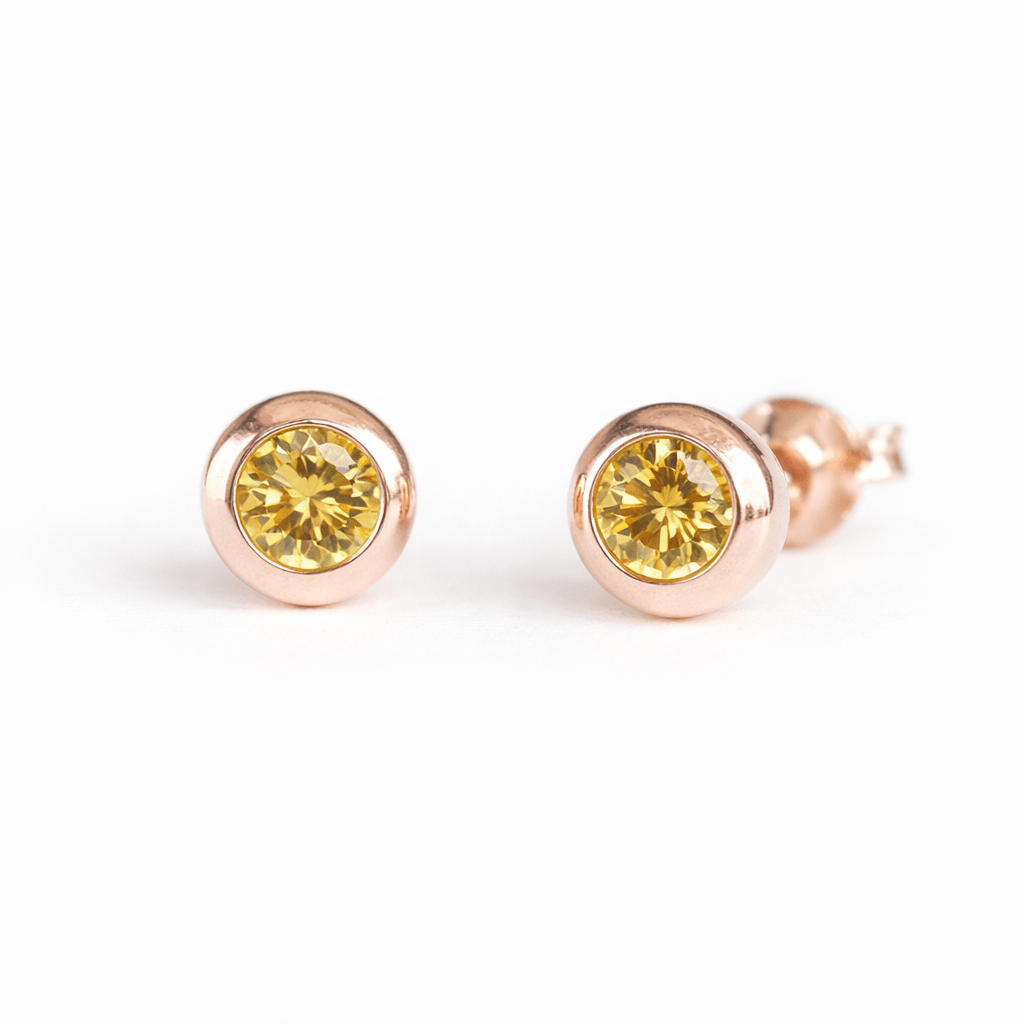Yellow Sapphire Gold Earrings Amayeta - SOVATS