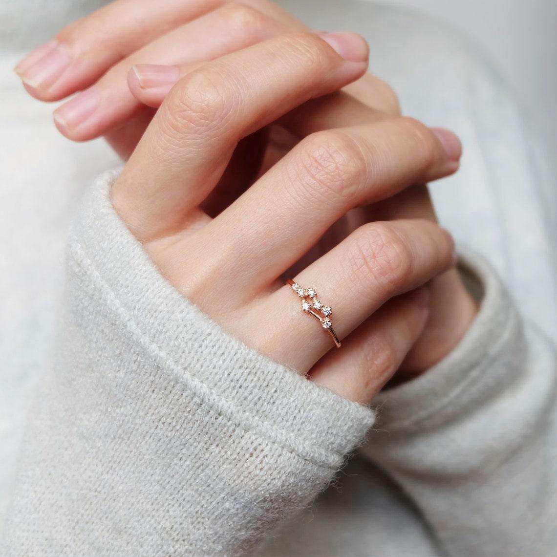 Zodiac Cancer Diamond Ring - SOVATS