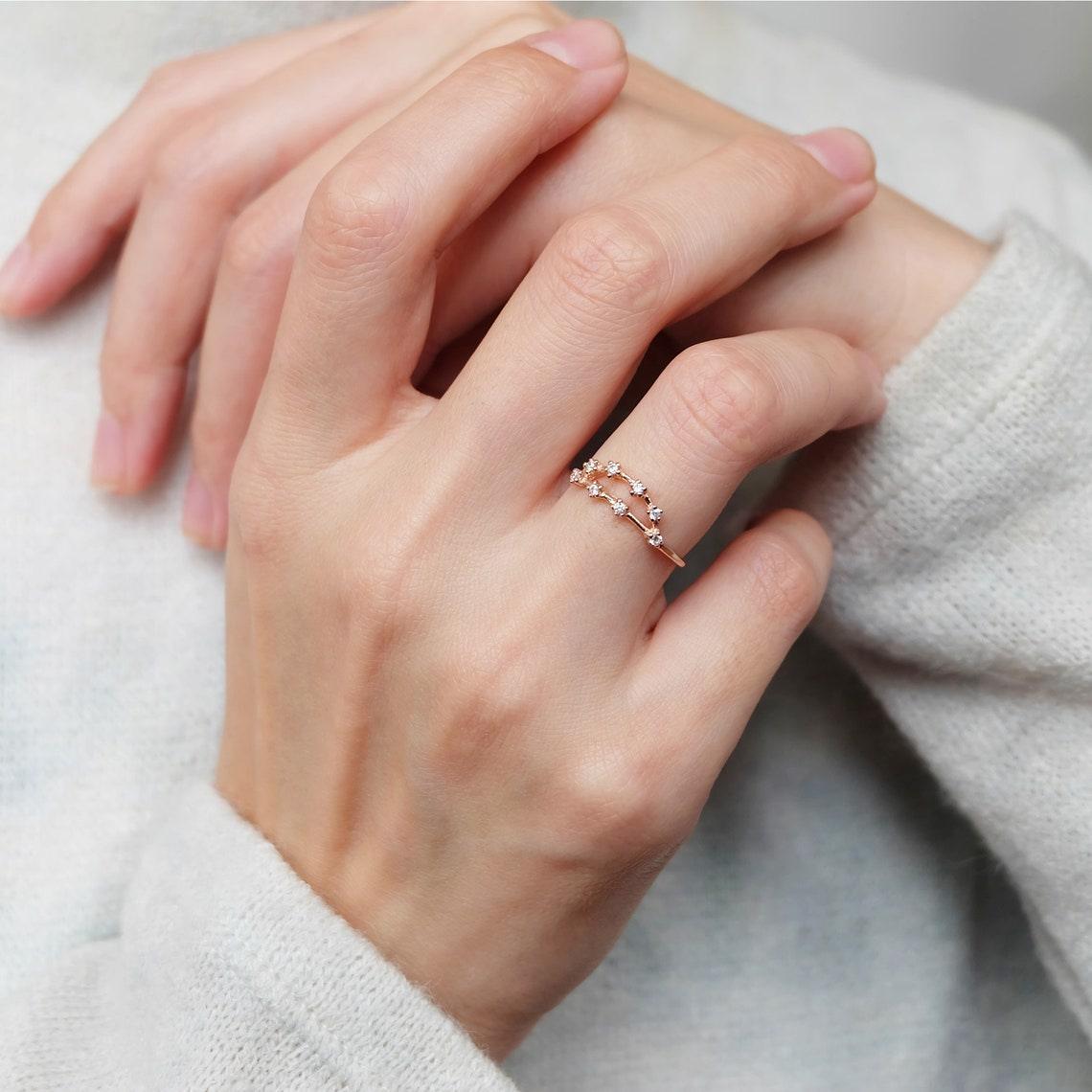 Zodiac Capricorn Diamond Ring - SOVATS