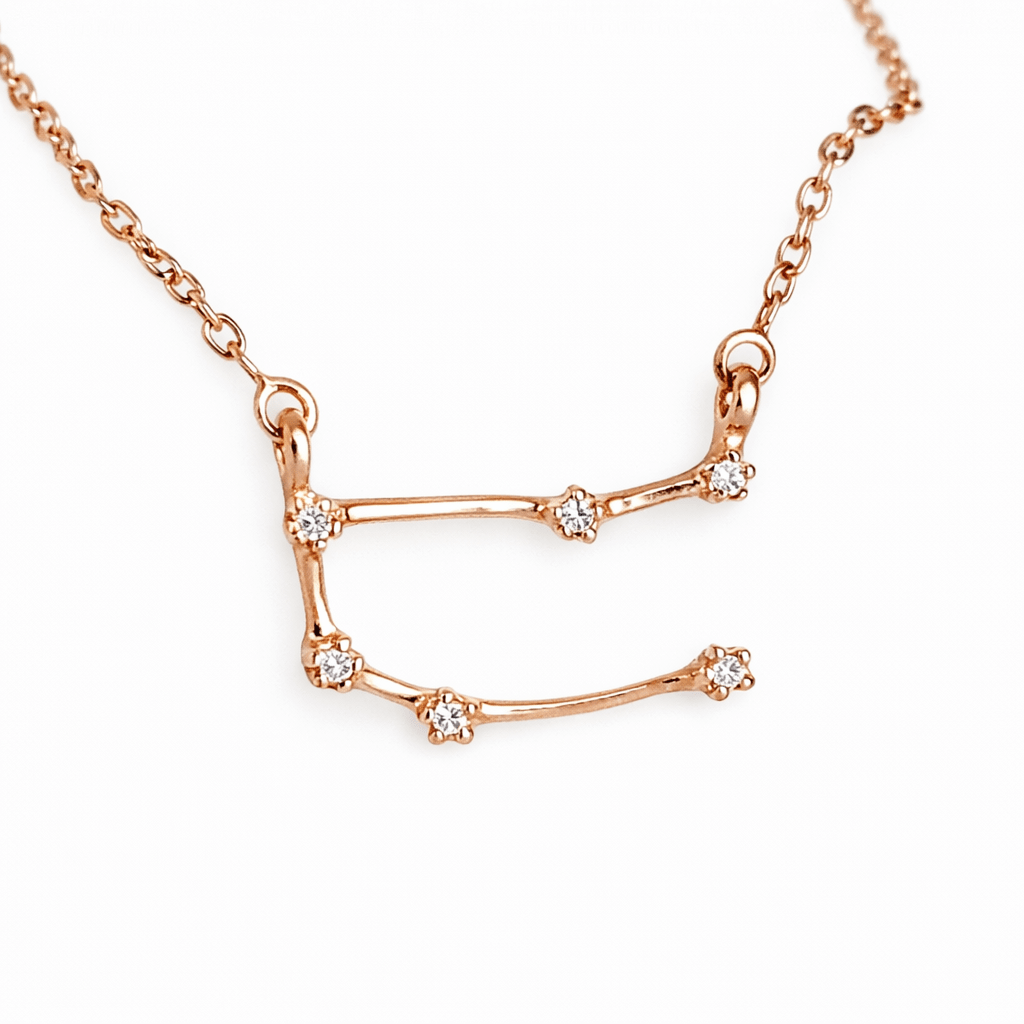 Zodiac Diamond Gold Necklace Gemini - SOVATS