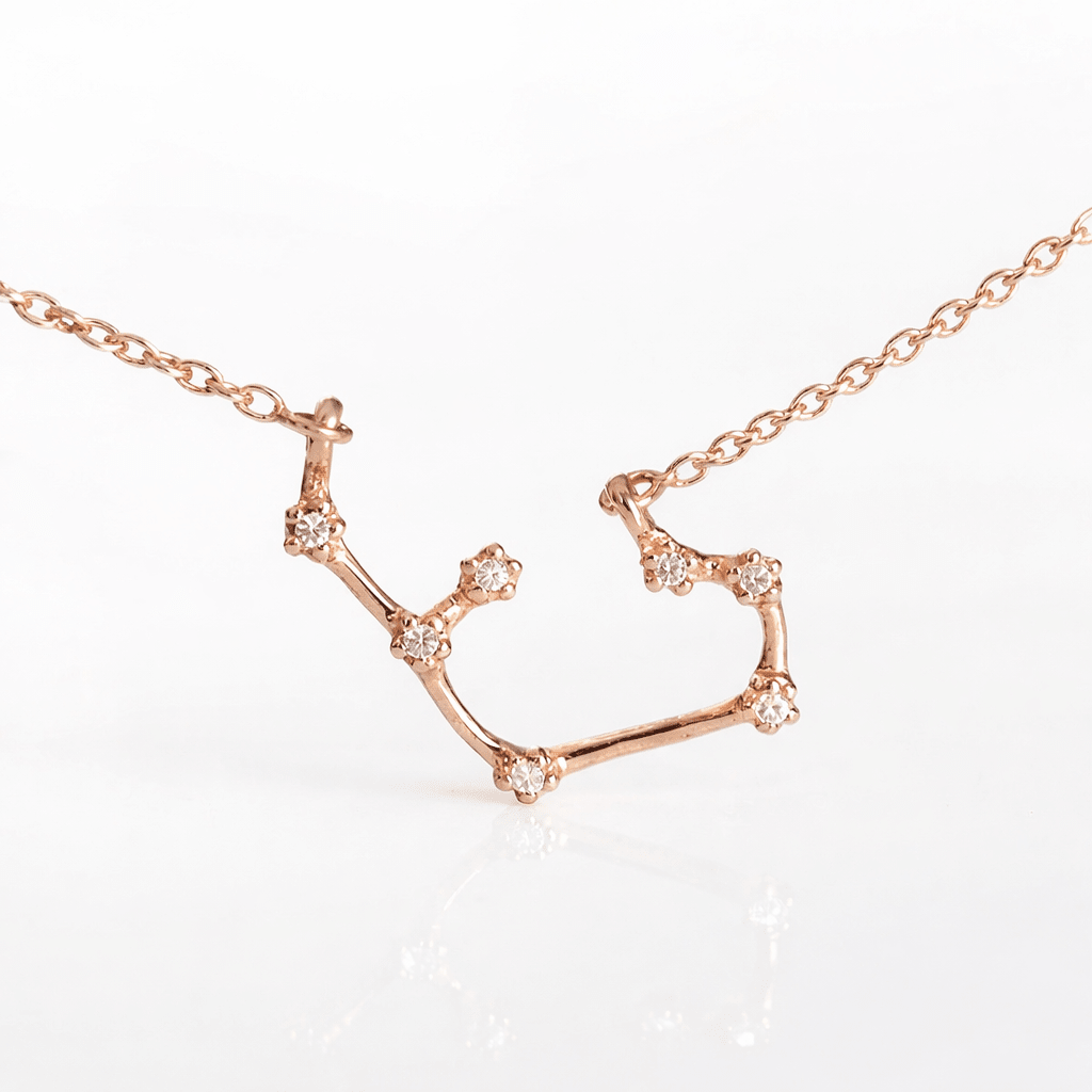 Zodiac Diamond Gold Necklace Sagittarius - SOVATS