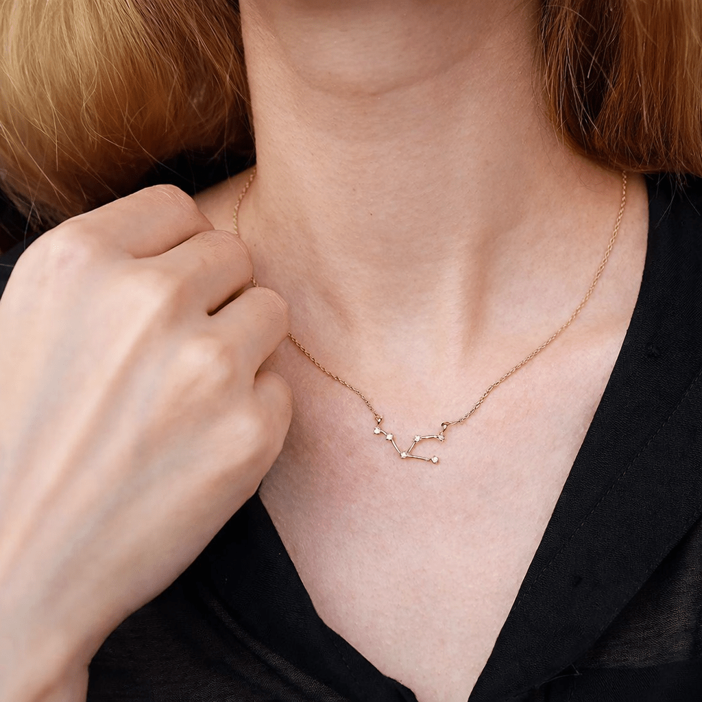 Zodiac Diamond Gold Necklace Taurus - SOVATS