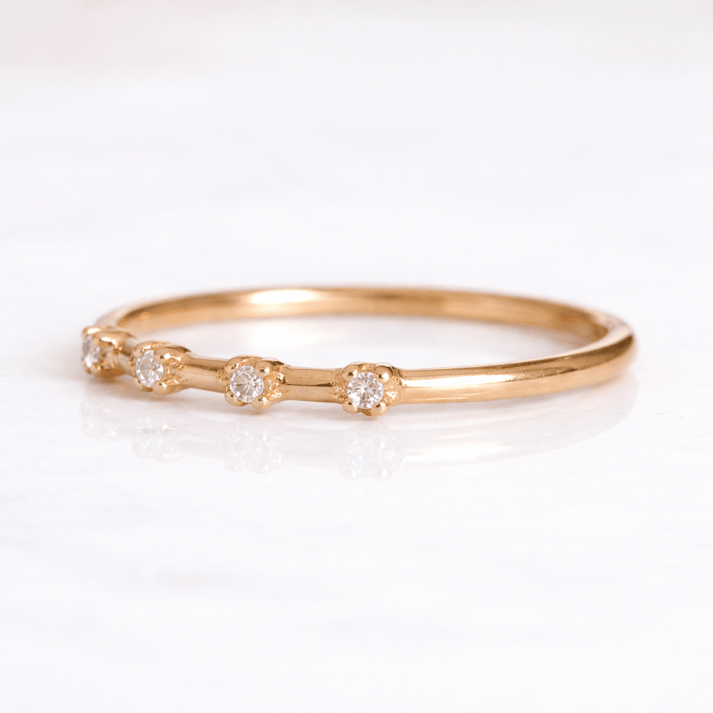 Zodiac Diamond Gold Ring Aries - SOVATS