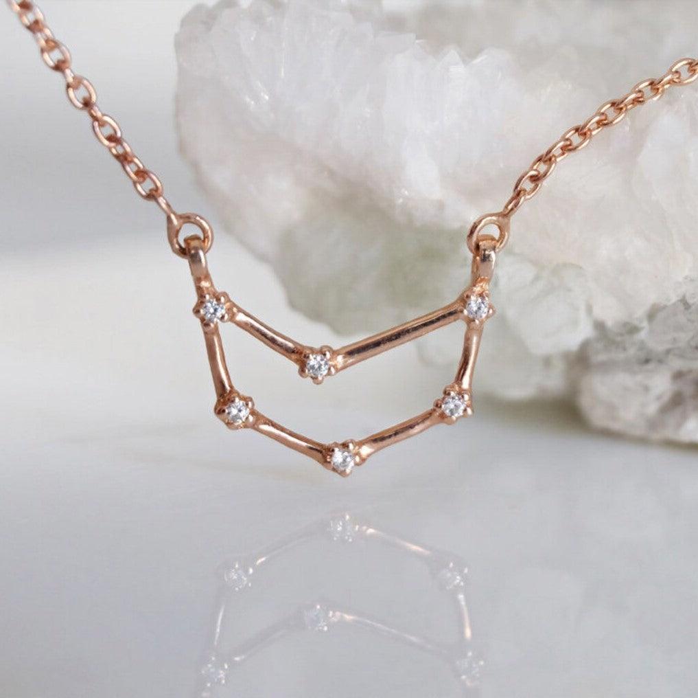 Zodiac Diamond Necklace Capricorn - SOVATS