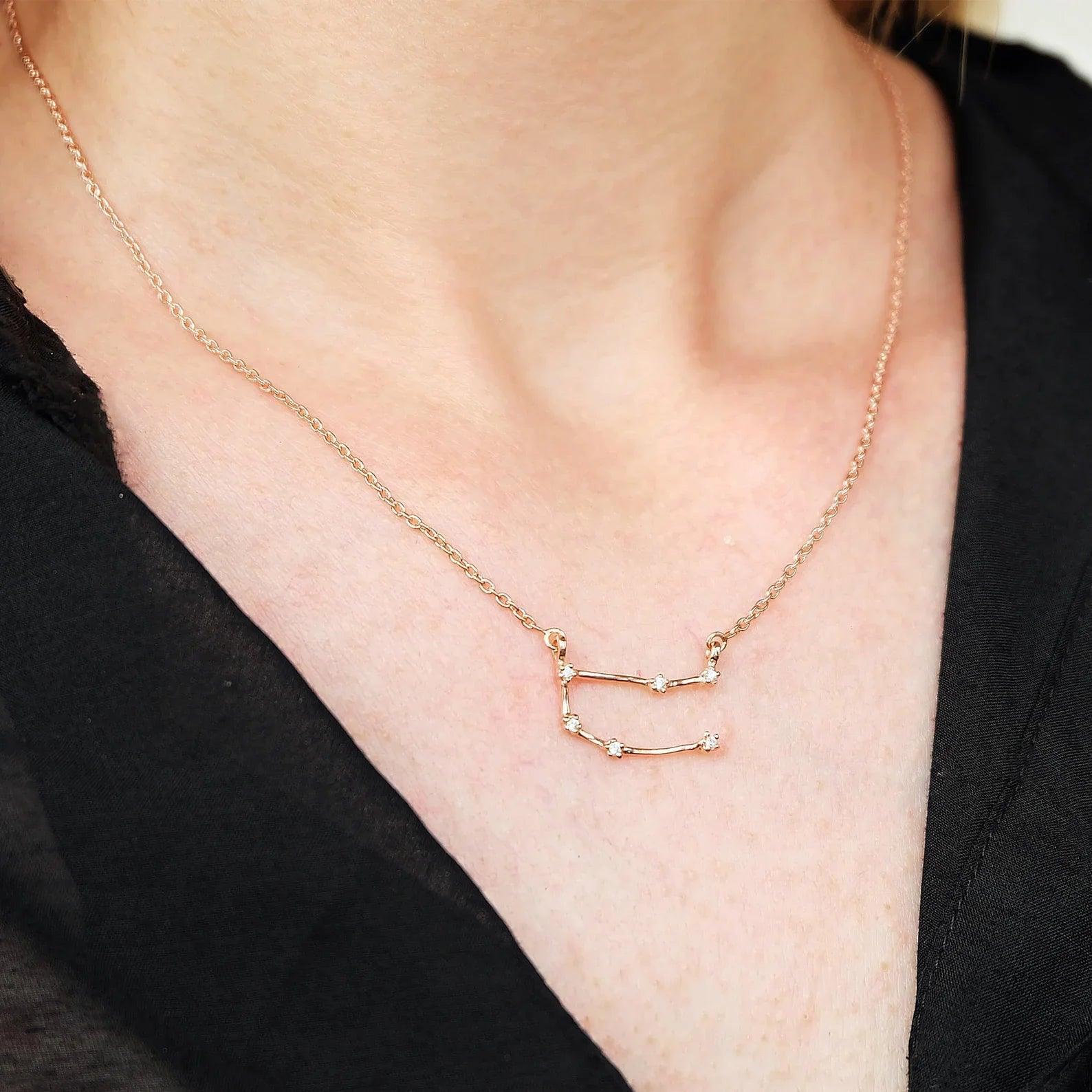 Zodiac Diamond Necklace Gemini - SOVATS