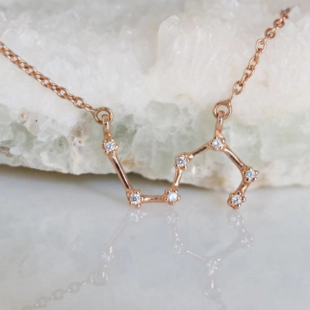 Zodiac Diamond Necklace Leo - SOVATS