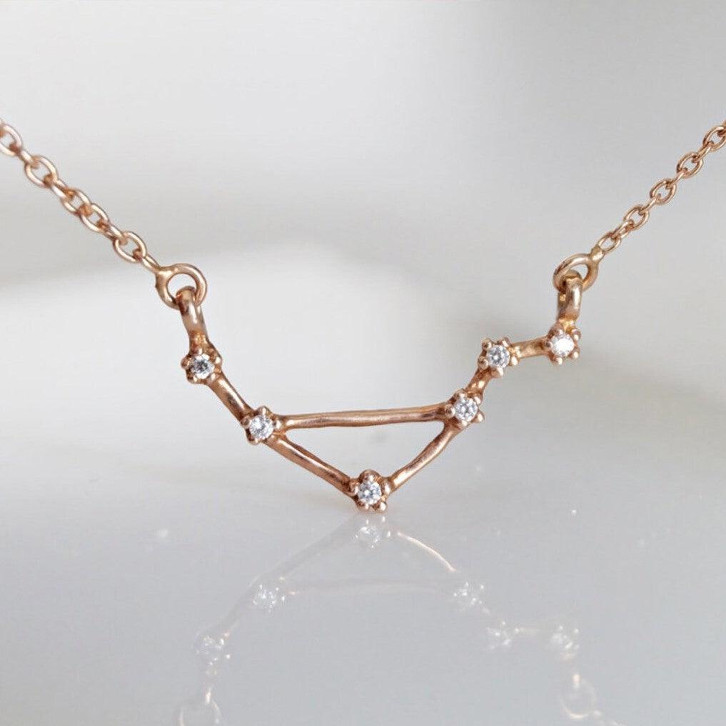 Zodiac Diamond Necklace Libra - SOVATS