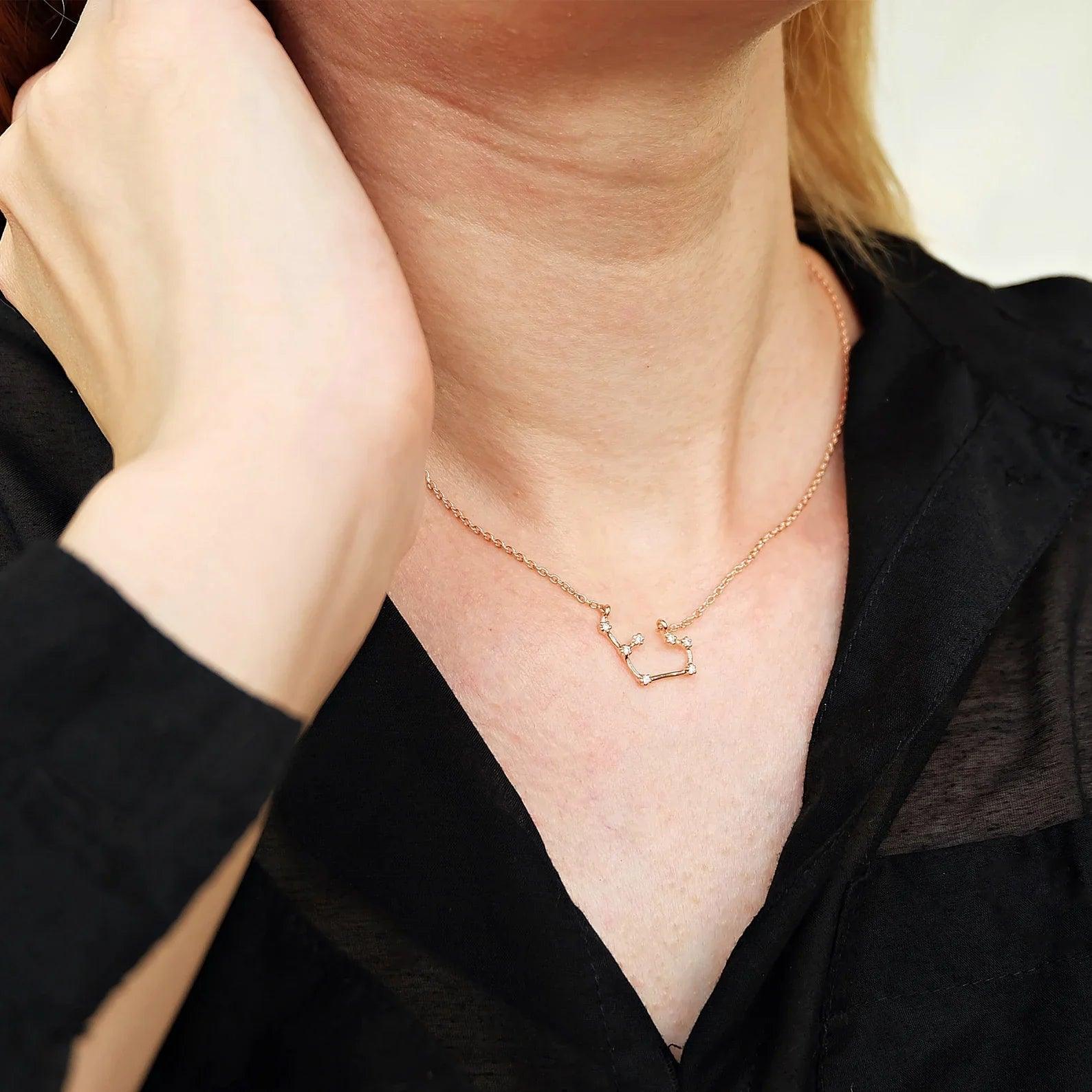 Zodiac Diamond Necklace Sagittarius - SOVATS