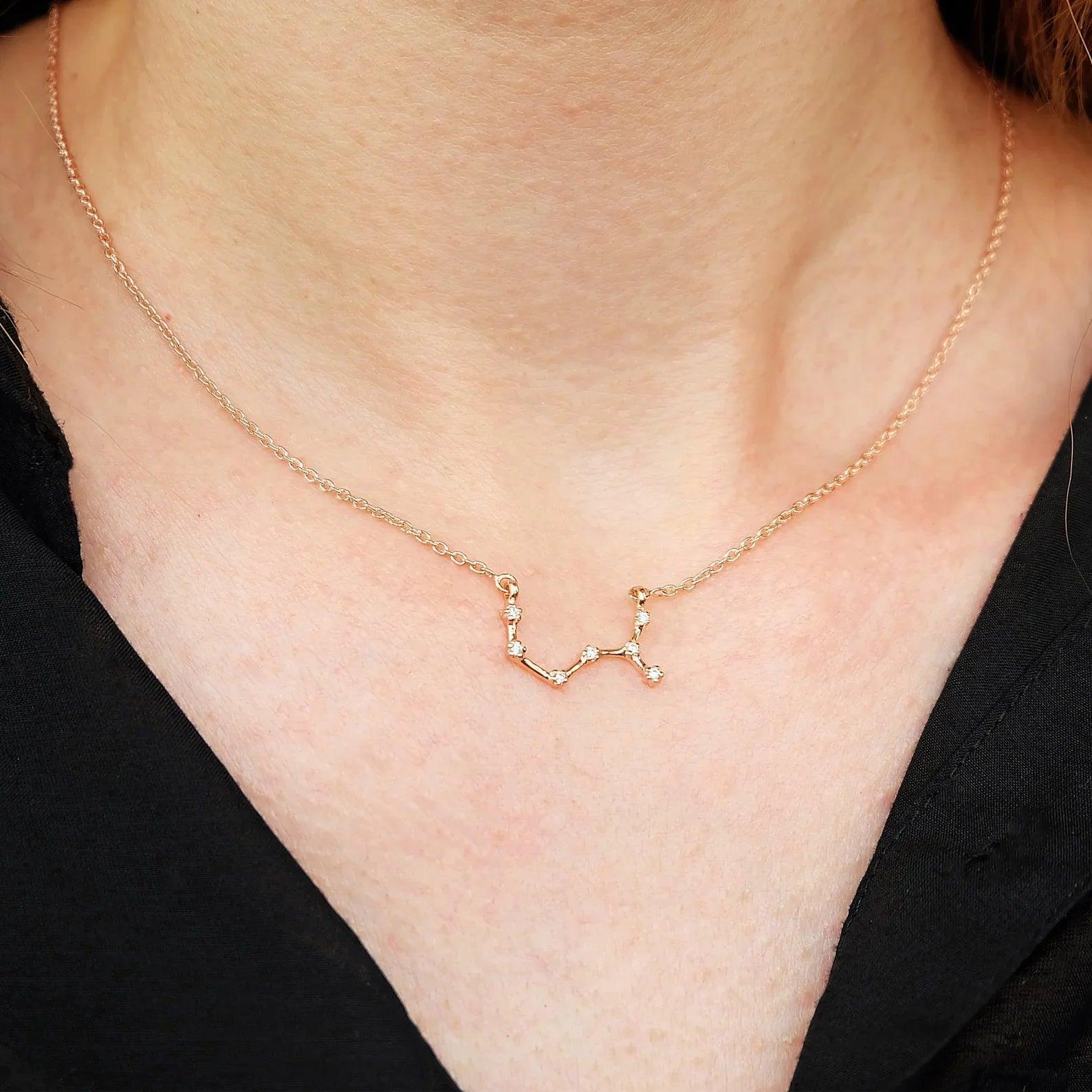 Zodiac Diamond Necklace Scorpio - SOVATS