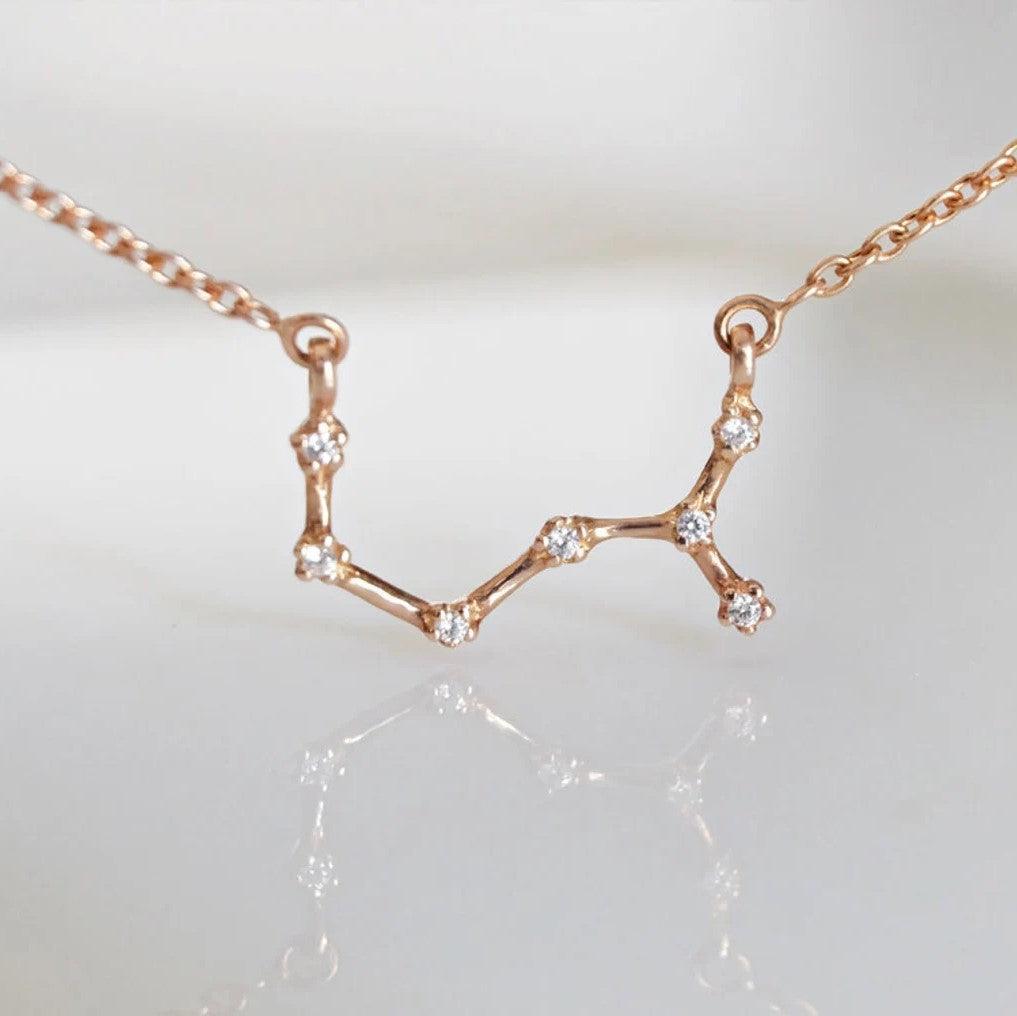 Zodiac Diamond Necklace Scorpio - SOVATS