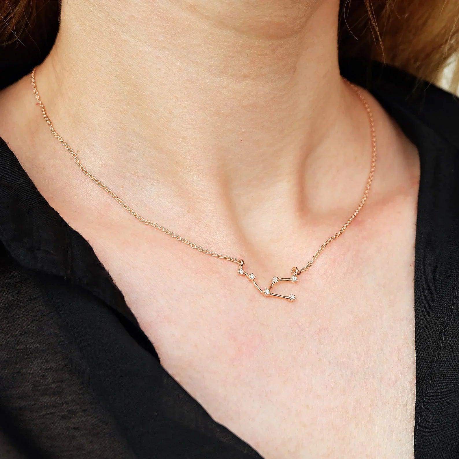 Zodiac Diamond Necklace Taurus - SOVATS