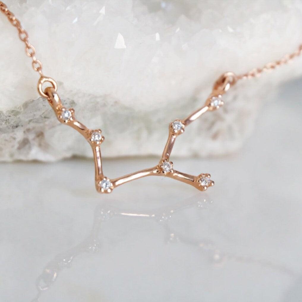 Zodiac Diamond Necklace Virgo - SOVATS