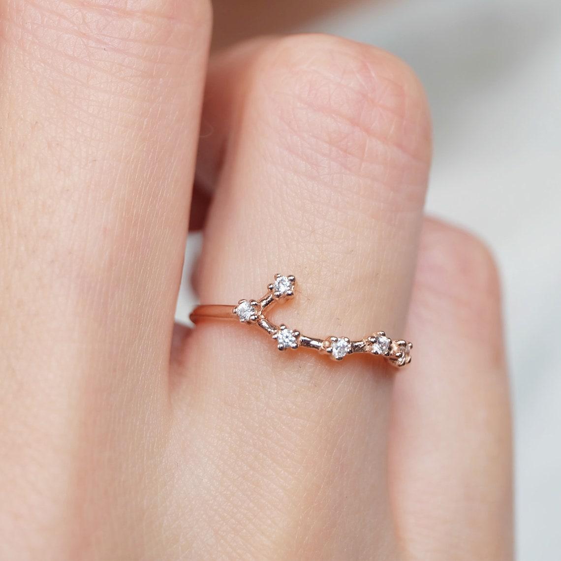 Zodiac Gemini Diamond Ring - SOVATS