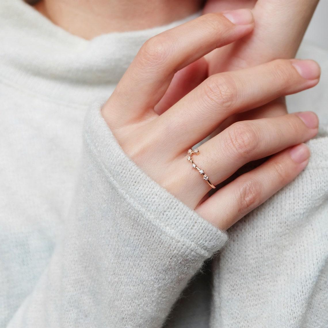 Zodiac Gemini Diamond Ring - SOVATS