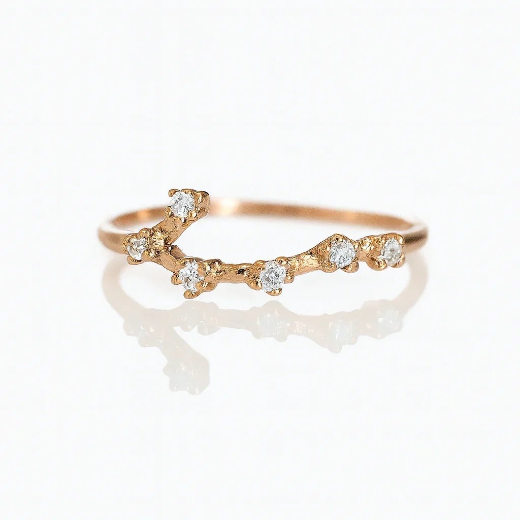 Zodiac Gemini Diamond Ring - SOVATS