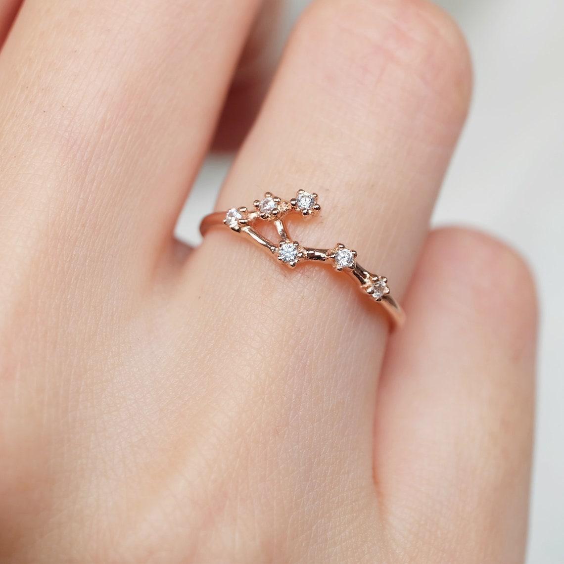 Zodiac Libra Diamond Ring - SOVATS