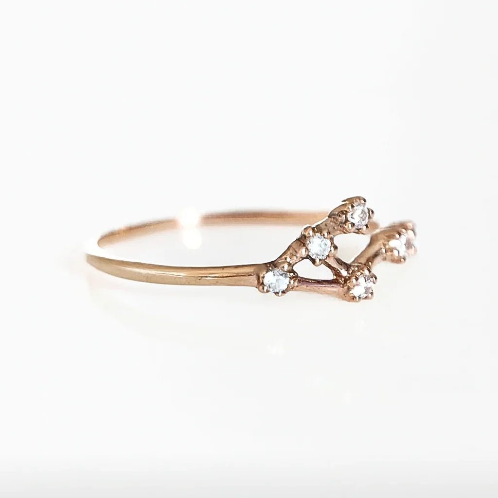 Zodiac Libra Diamond Ring - SOVATS
