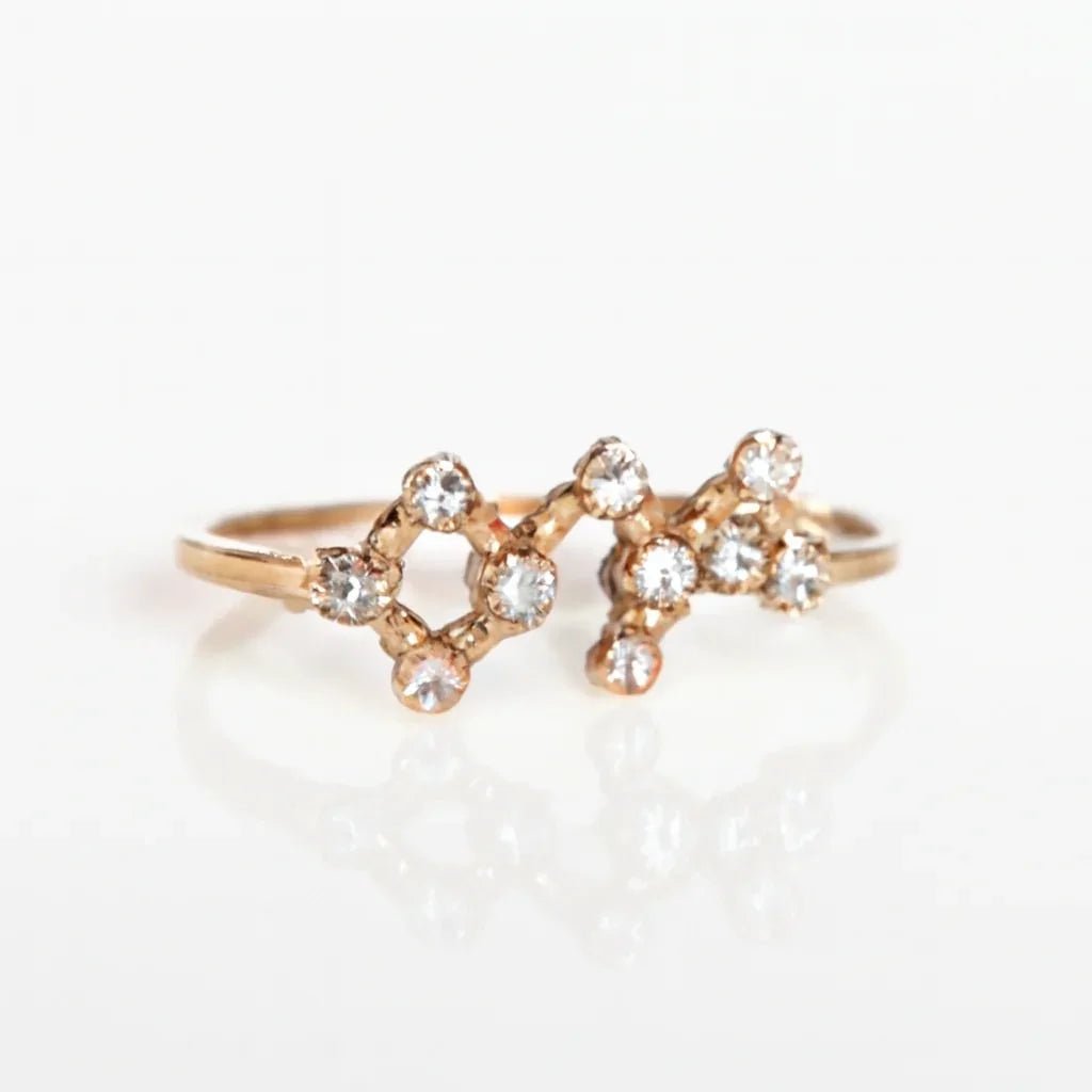 Zodiac Sagittarius Diamond Ring - SOVATS