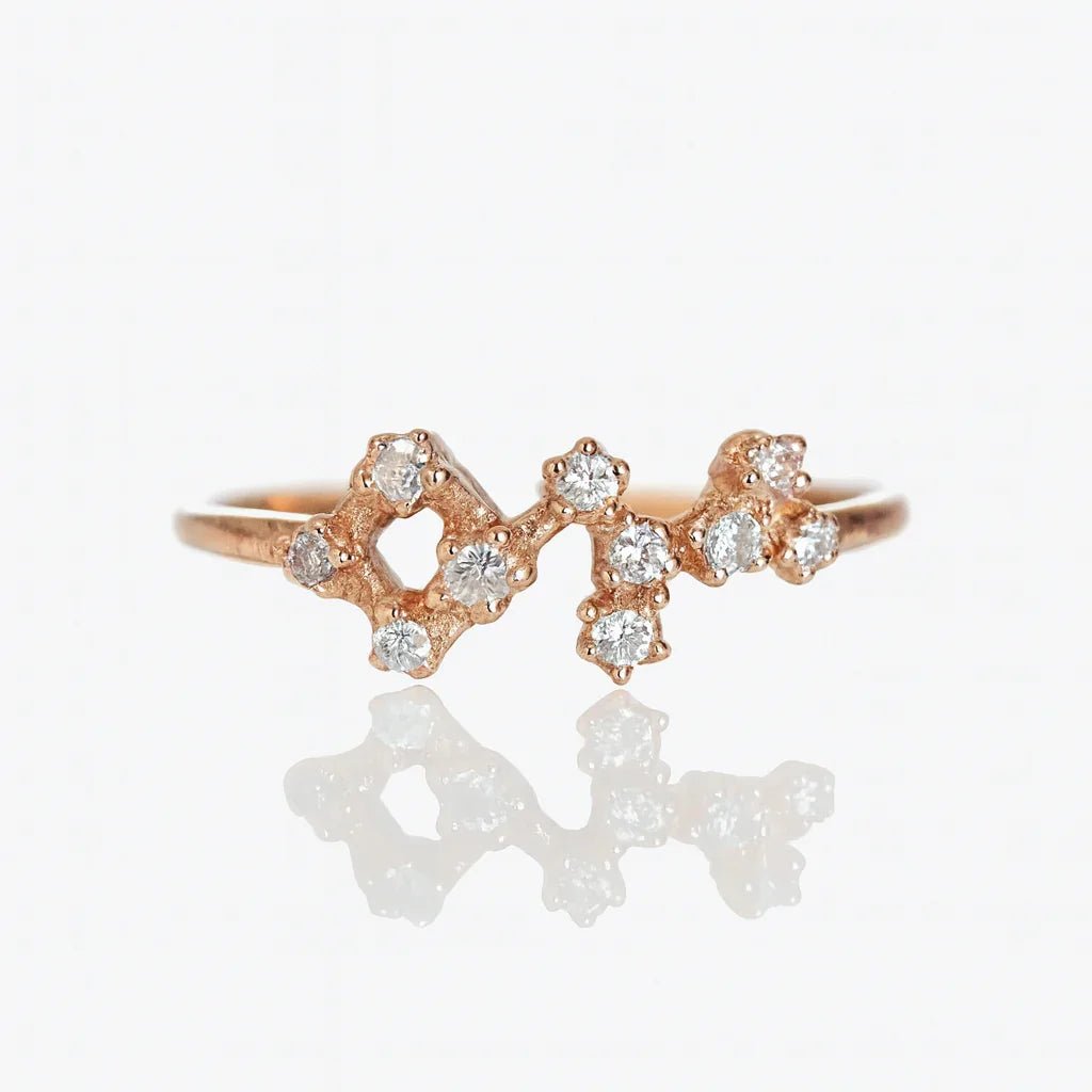 Zodiac Sagittarius Diamond Ring - SOVATS