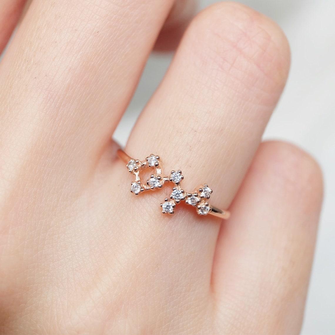 Zodiac Sagittarius Diamond Ring - SOVATS