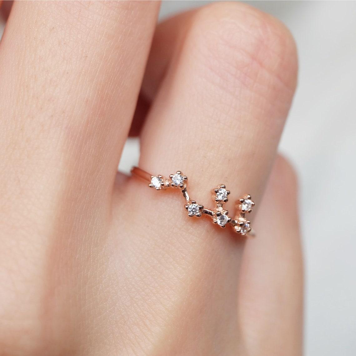 Zodiac Virgo Diamonds Ring - SOVATS
