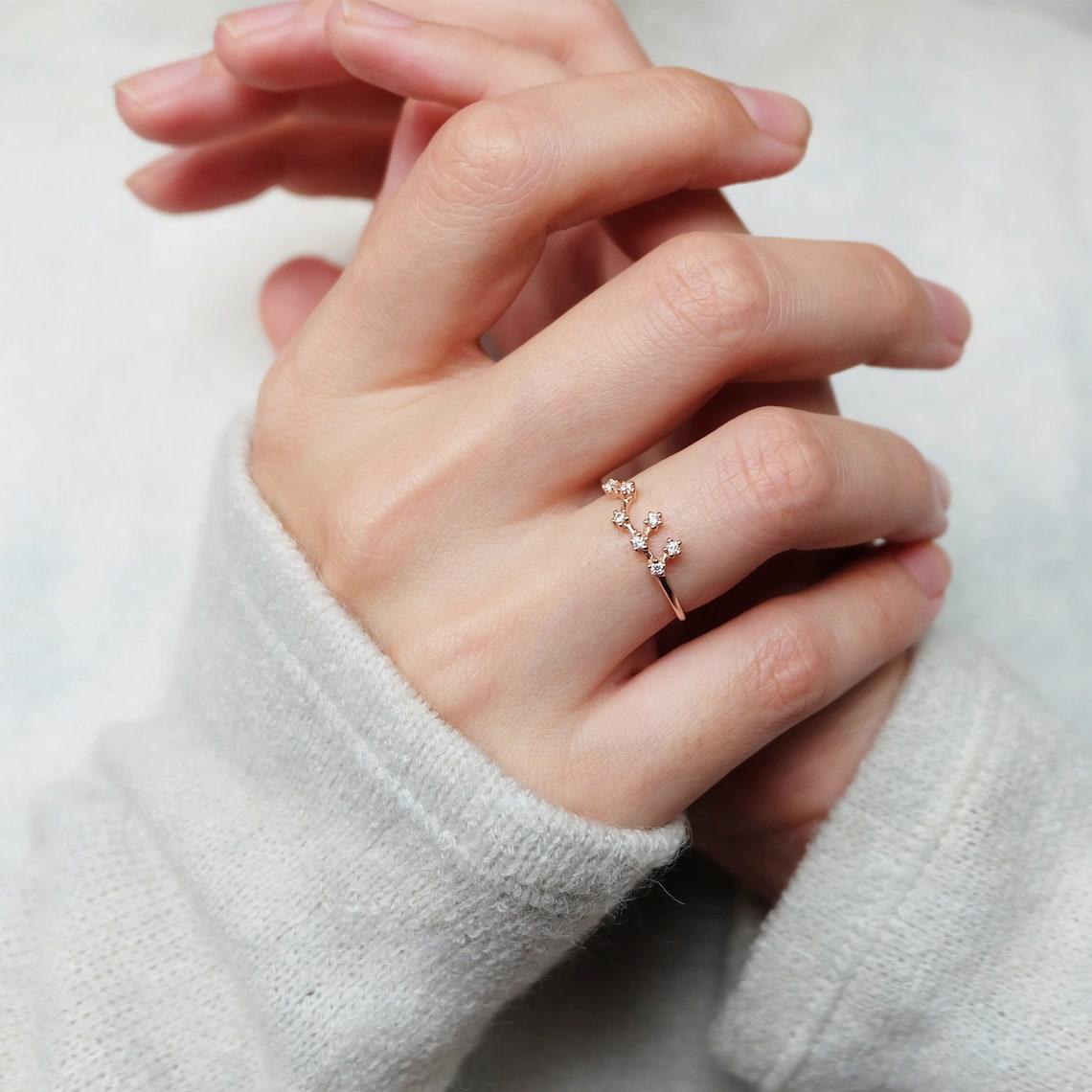 Zodiac Virgo Diamonds Ring - SOVATS